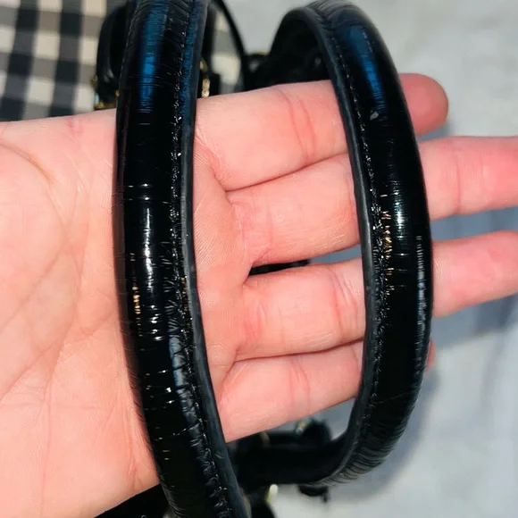 Betsey Johnson Black and White Checkered Handbag - Picture 10 of 13